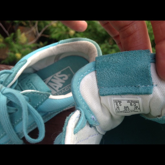 Vans, old school, teal team shoes⚡️ - Picture 3 of 4